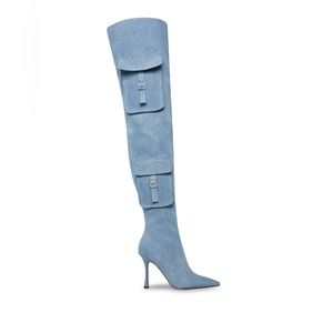 Brand New Steve Madden Brittany Thigh High Denim Boot Size 9
